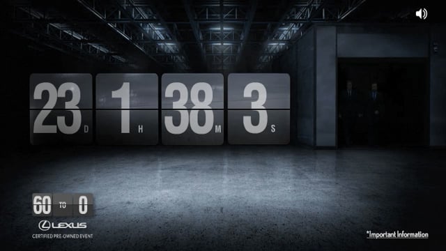 Lexus commercial “Where's the Clock”, directed by Thomas Richter